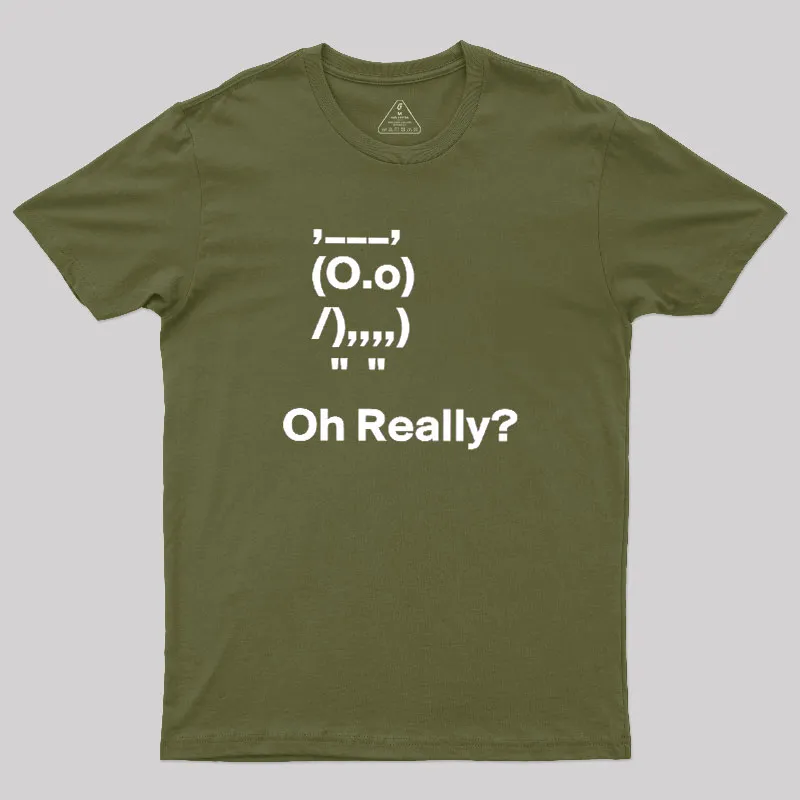 Oh Really Geek T-Shirt - Image 3
