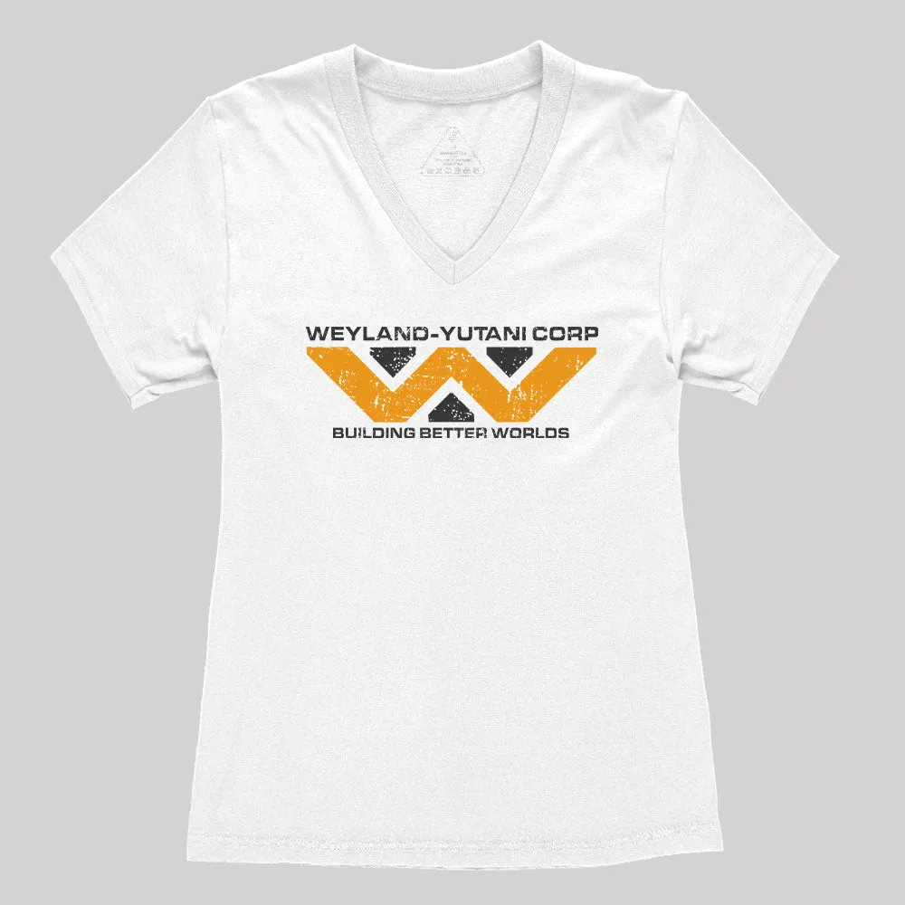 Weyland yutani Corp Women's V-Neck T-shirt - Image 3