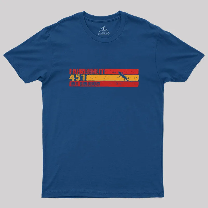 Fahrenheit 451 by Ray Bradbury Geek T-Shirt - Image 2