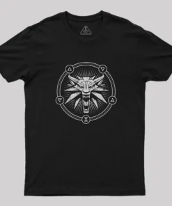Alternative view of Witcher Sign Geek T-Shirt