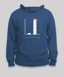 Alternative view of Christmas Carol Math Bar Graph Hoodie