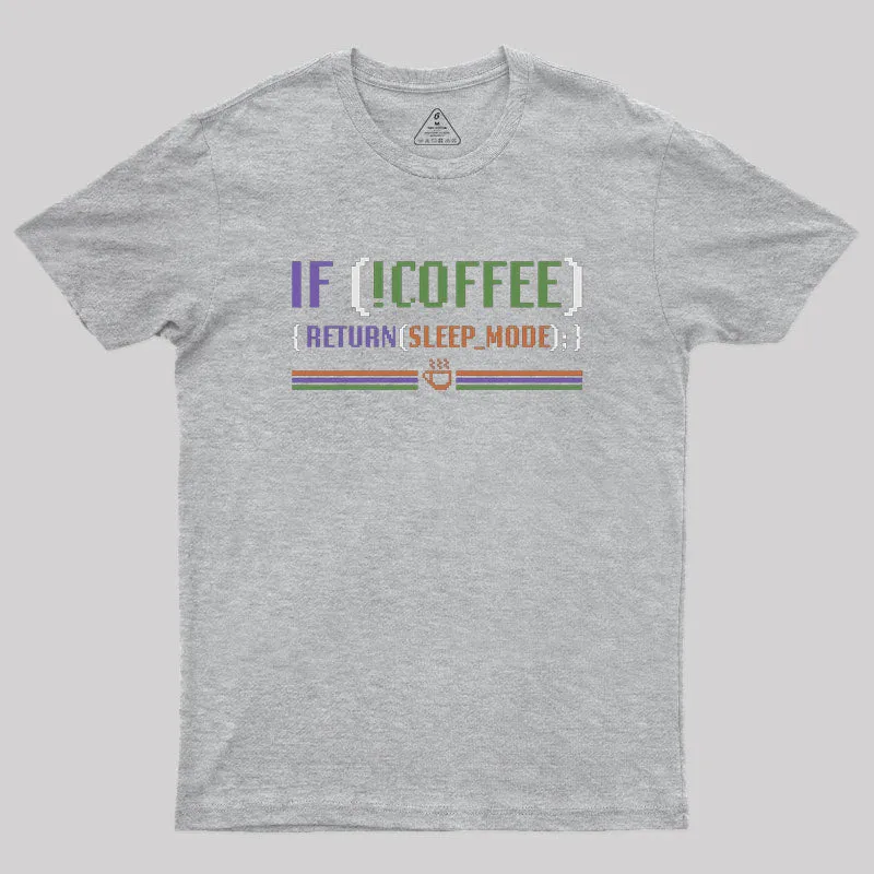 Coder Without Coffee Geek T-Shirt - Image 4