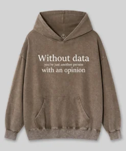 Without Data You're Just Another Person Washed Hoodie