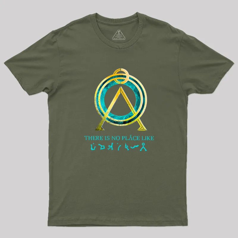 There Is No Place Like Home Vintage Stargate Geek T-Shirt - Image 3