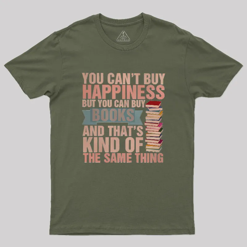 Books=Happiness Geek T-Shirt - Image 3