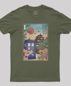 Tardis in Japan Nerd T-Shirt