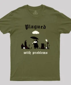 Alternative view of Plagued With Problems Geek T-Shirt