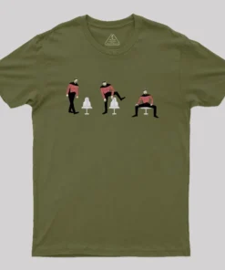 Alternative view of Riker Sitting Lightweight Geek T-Shirt