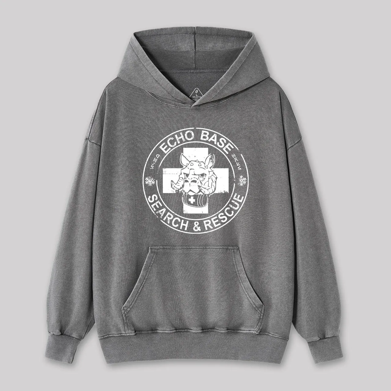 Echo Base Search & Rescue Geek Washed Hoodie - Image 4