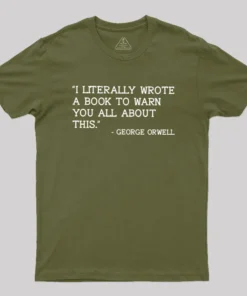 Alternative view of George Orwell Geek T-Shirt