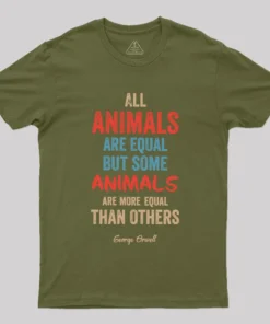 Alternative view of Equality Reimagined-George Orwell Geek T-Shirt