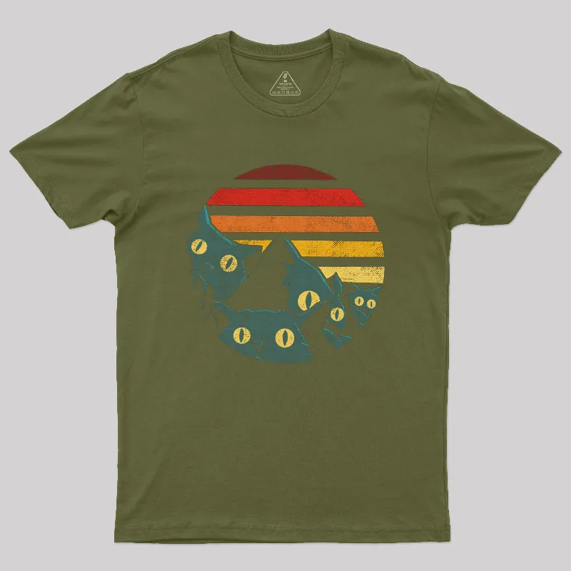 Meowntains Geek T-Shirt - Image 2