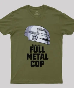 Alternative view of Full Metal Cop Geek T-Shirt