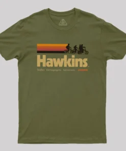 Alternative view of Hawkins Cycling Club Geek T-Shirt