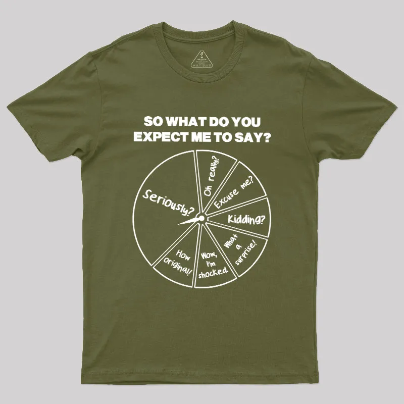 What Do You Expect Me To Say Geek T-Shirt - Image 3