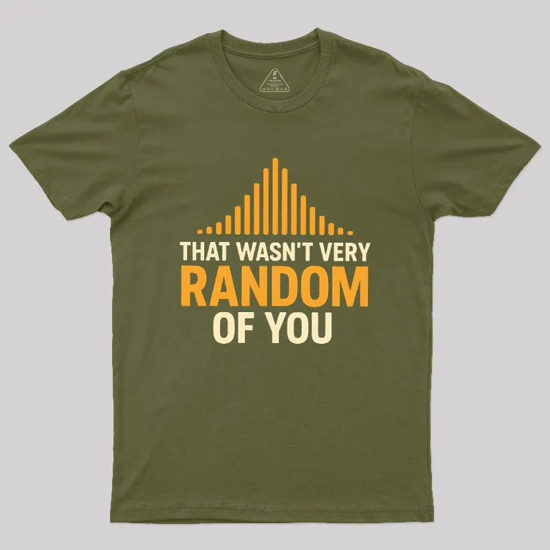 That Wasnt Very Random of You Geek T-Shirt - Image 3