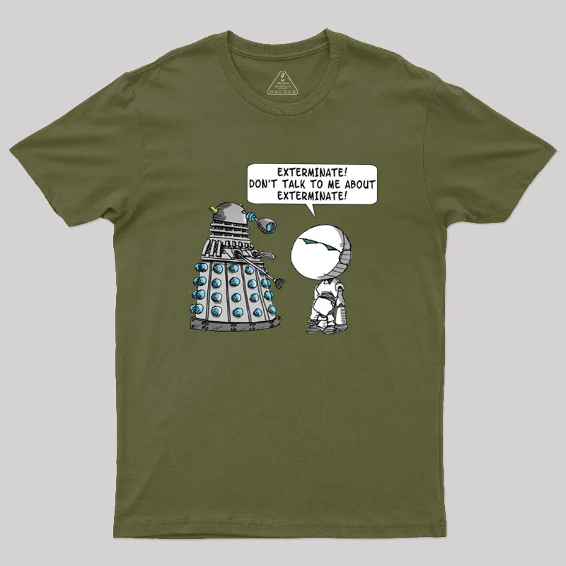 Dalek Adams Mashup Geek T-Shirt - Image 3