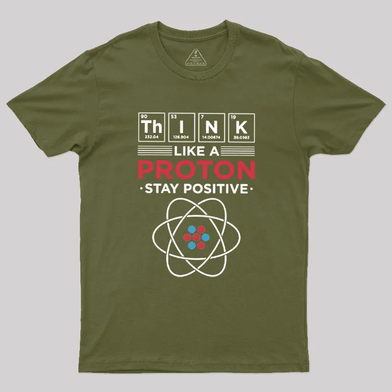 Think Like A Proton Geek T-Shirt - Image 3
