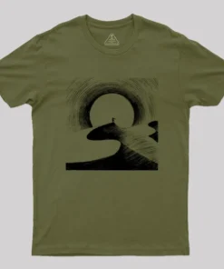 Alternative view of Minimalist Desert Geek T-Shirt