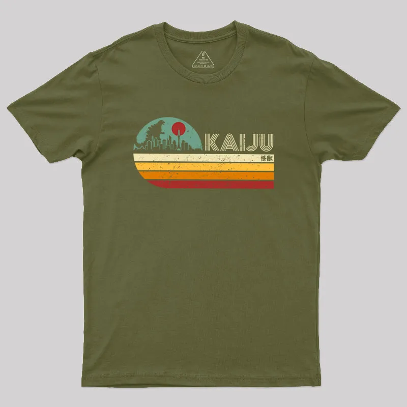Kaiju Vintage Geek T-Shirt - Image 3