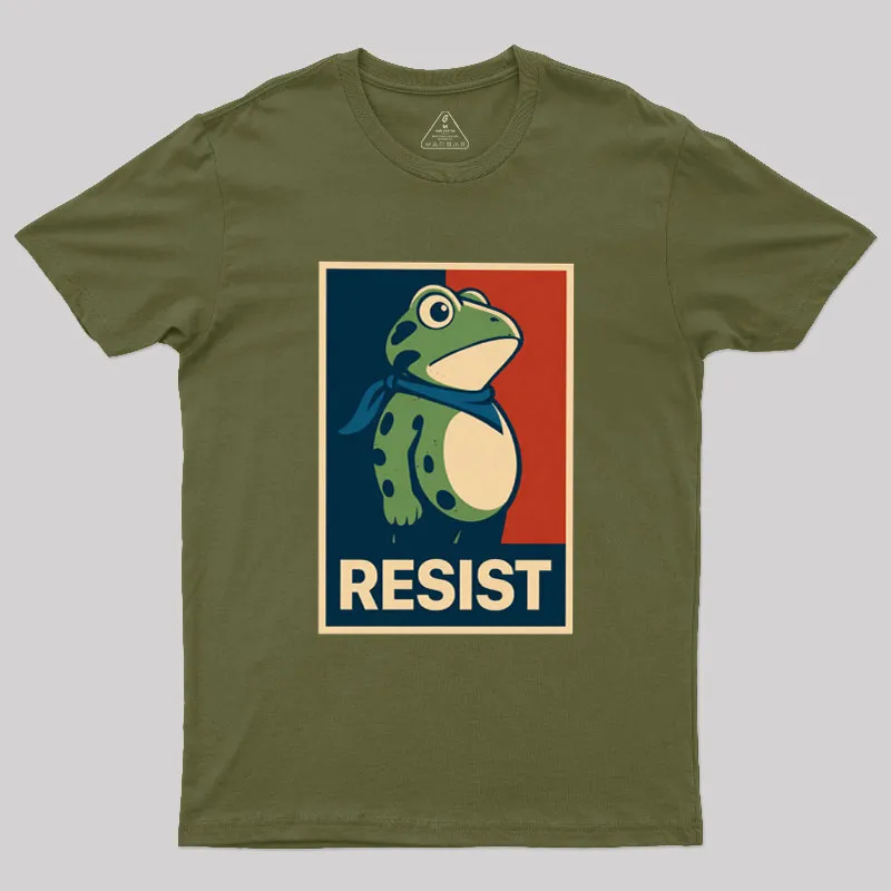 Frog Protest Geek T-Shirt - Image 3