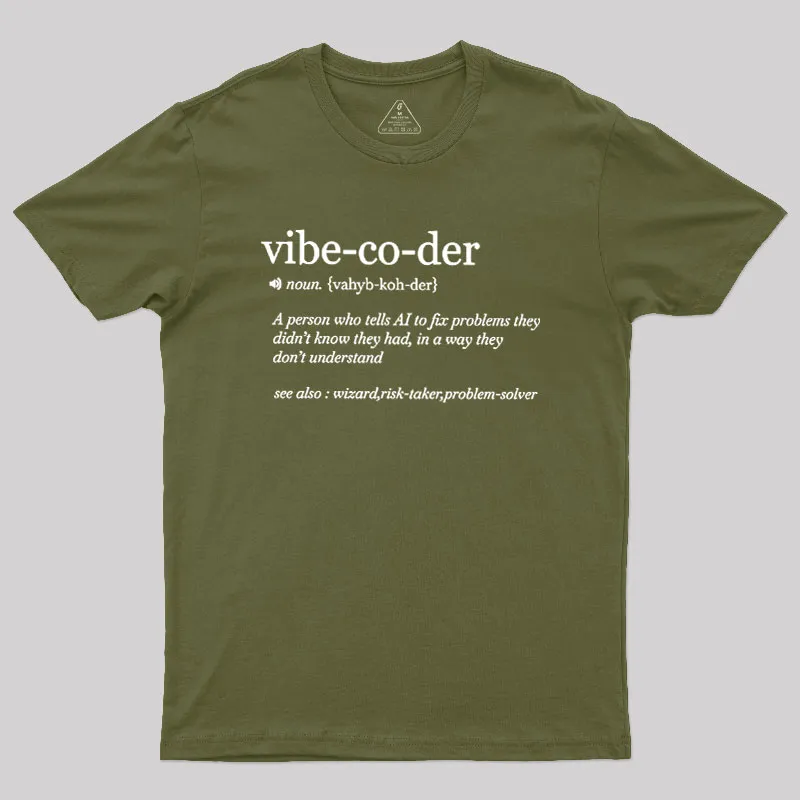Vibe Coder Defenition Geek T-Shirt - Image 3