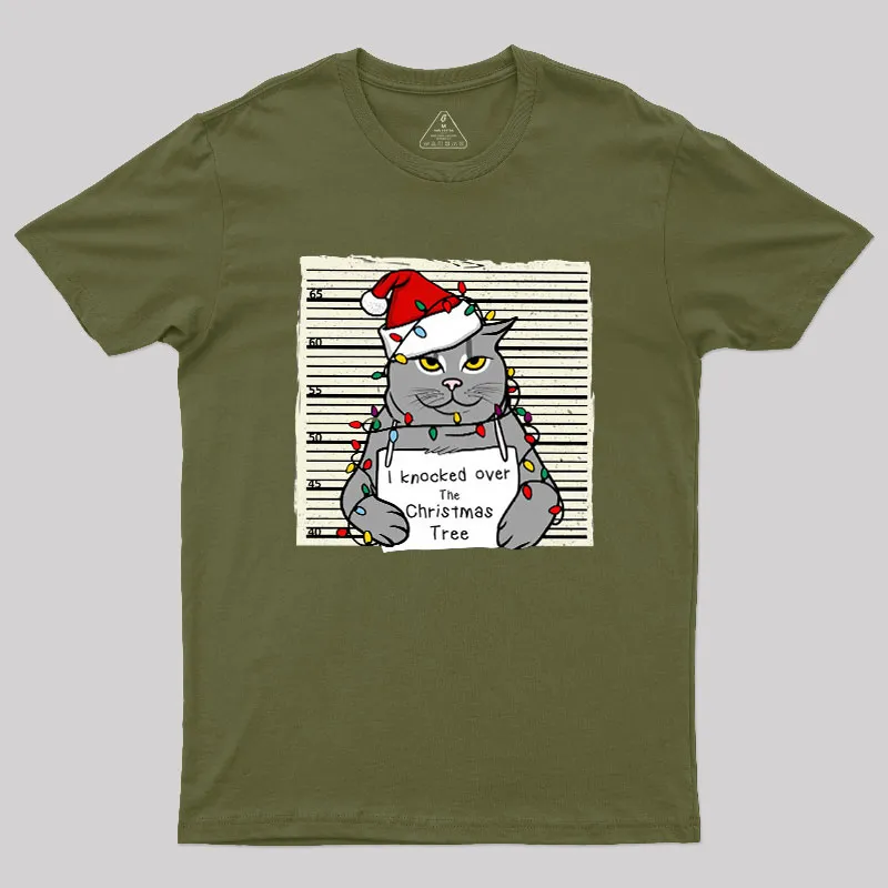 Christmas Cat Geek T-Shirt - Image 3
