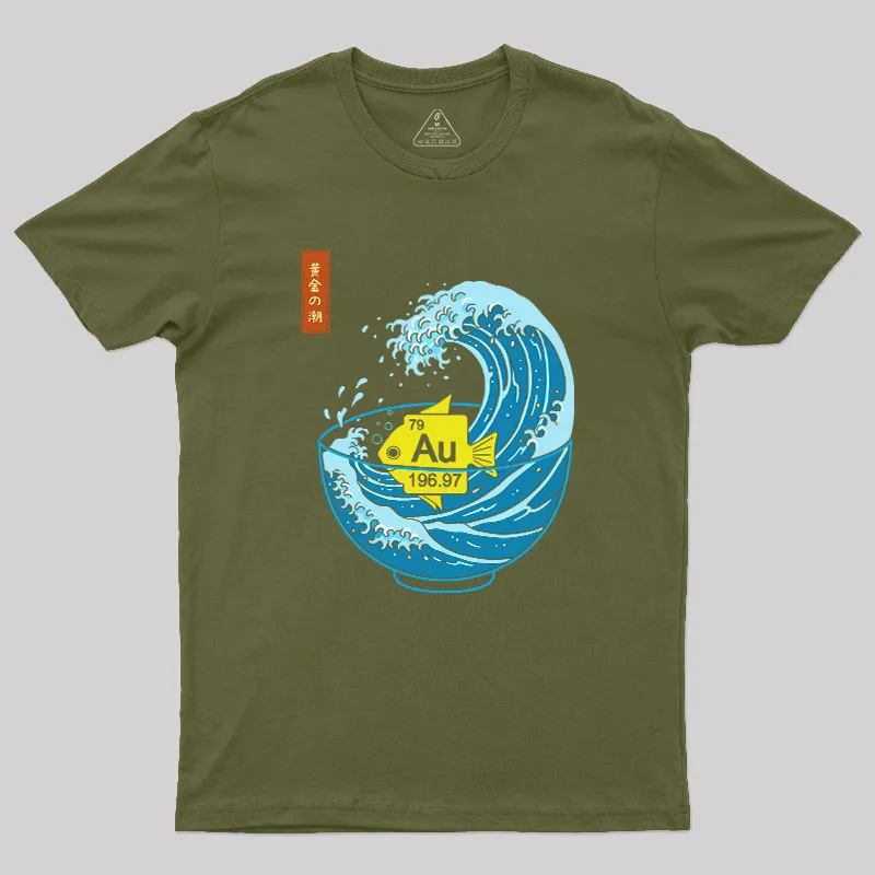 Golden Wave Geek T-Shirt - Image 3