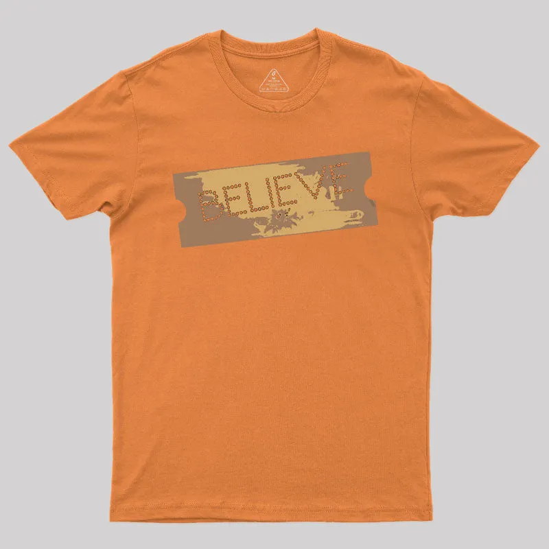 The Polar Express Believe Ticket T-Shirt - Image 4