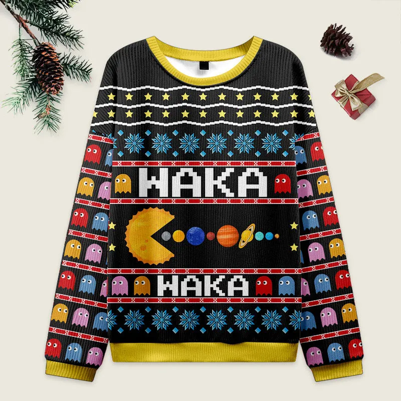 WAKAWAKA Game Ugly Christmas Sweater Sweatshirt