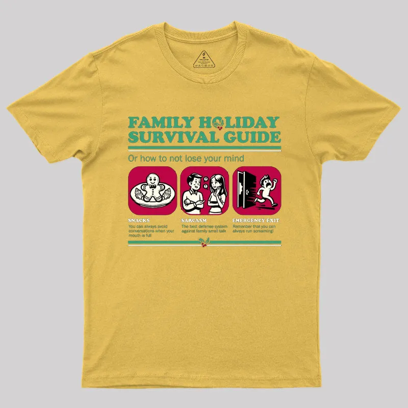 Family Holiday Survival Guide T-Shirt - Image 6