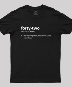 Alternative view of 42 Definition Geek T-Shirt