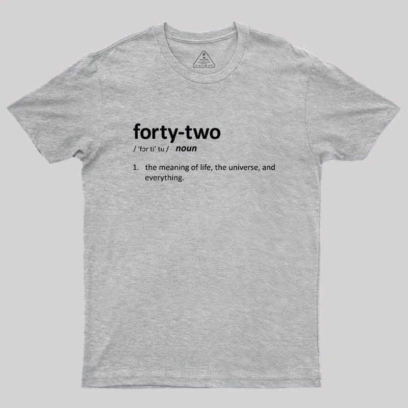 42 Definition Geek T-Shirt - Image 4