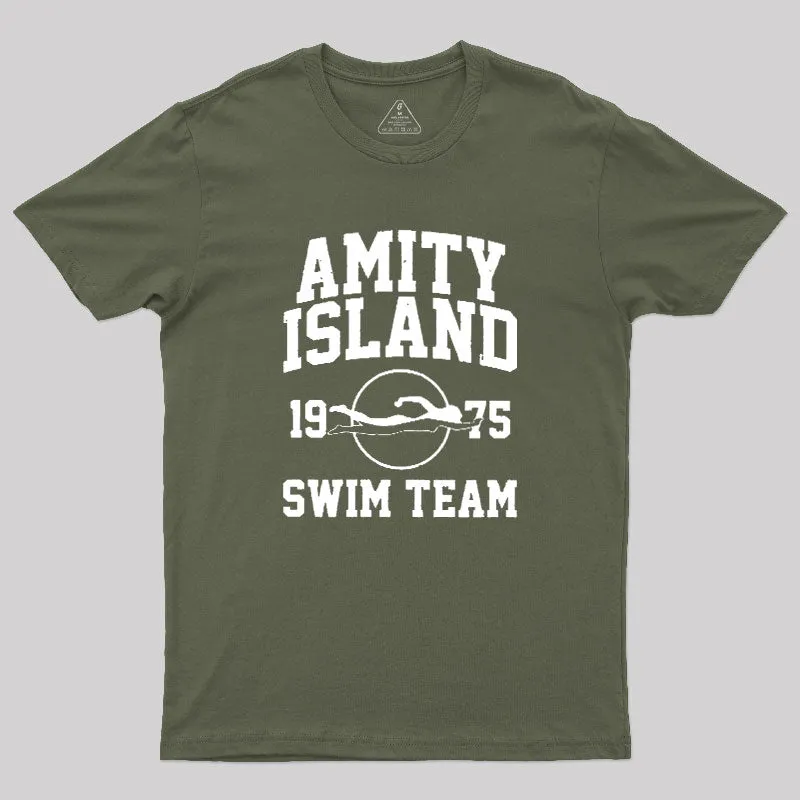Amity Island Swim Team Geek T-Shirt - Image 3