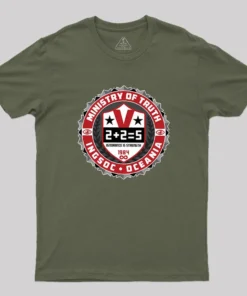 George Orwell 1984 Dystopia Ministry Of Truth Geek T-Shirt