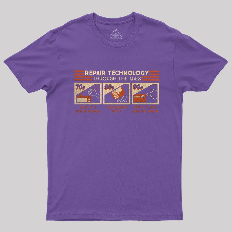 Repair Technology Through the Ages T-Shirt - Image 4