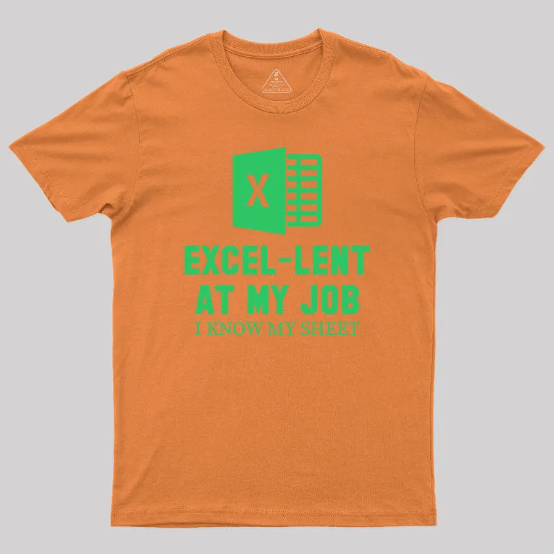 Excel-Lent At My Job T-Shirt - Image 6