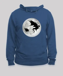 Alternative view of Christmas Santa Claus Moon Shadow Hoodie