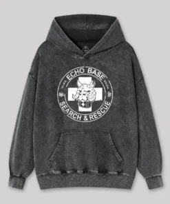 Alternative view of Echo Base Search & Rescue Geek Washed Hoodie