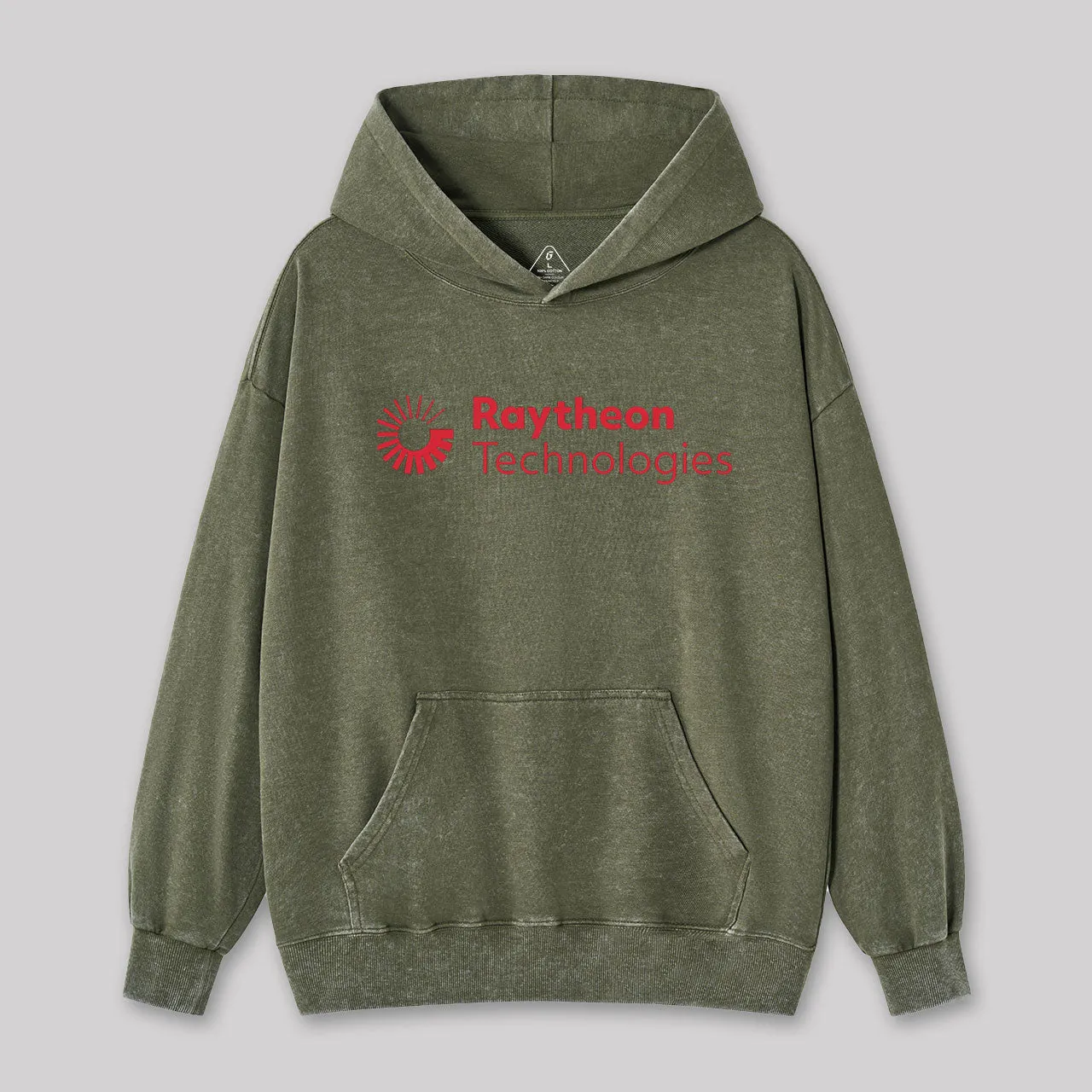 Raytheon Essential Washed Hoodie - Image 3
