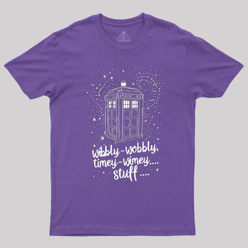 Wibbly wobbly, Timey Wimey Christmas T-Shirt - Image 4