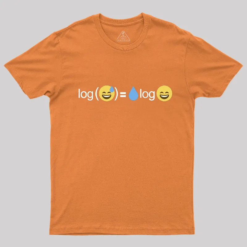 Math Logarithm Meme Joke T-Shirt - Image 4
