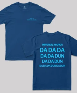 Alternative view of Music by John Williams Double-Sided Print Geek T-Shirt