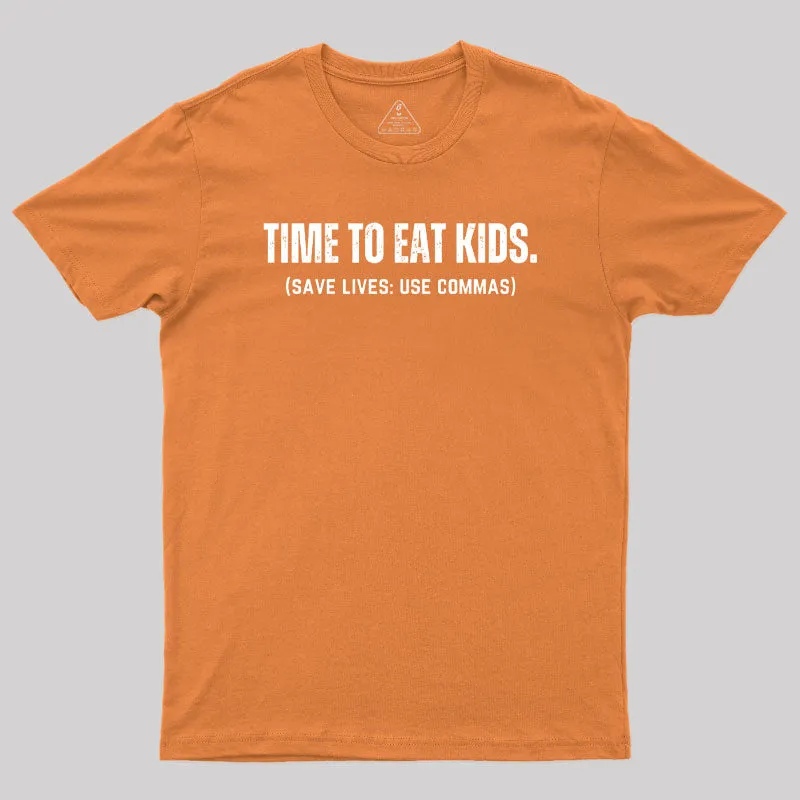 Save Lives Use Commas - Punctuation T-Shirt - Image 4