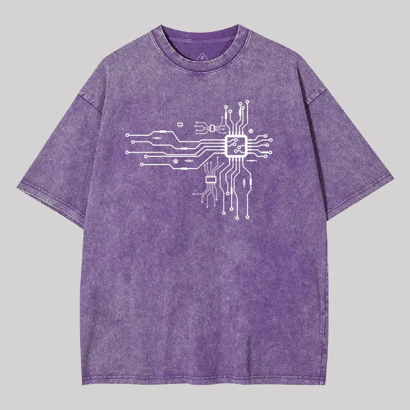 CPU Heart Washed T-shirt - Image 6