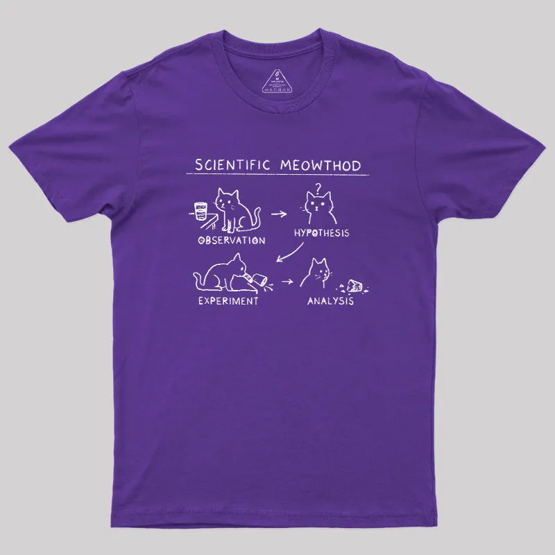 Scientific Meowthod Geek T-Shirt - Image 8