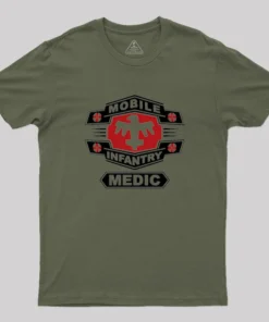 Alternative view of Mobile Infantry Medic Geek T-Shirt