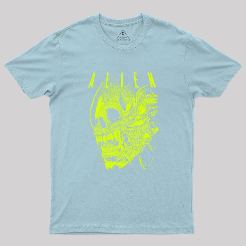 Alien Skull Geek T-Shirt - Image 10