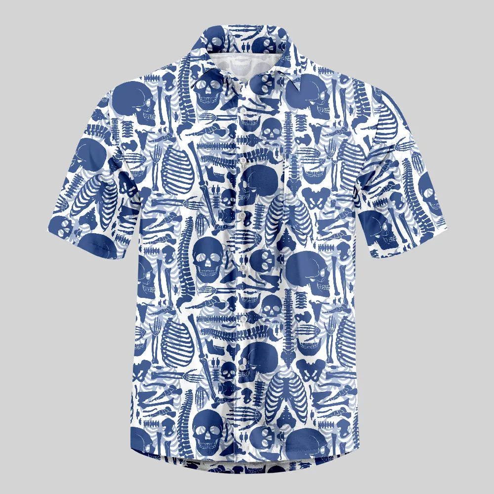 Skeleton Button Up Pocket Shirt