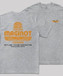 Alternative view of Maginot Legacy Front and Back Printed Geek T-Shirt